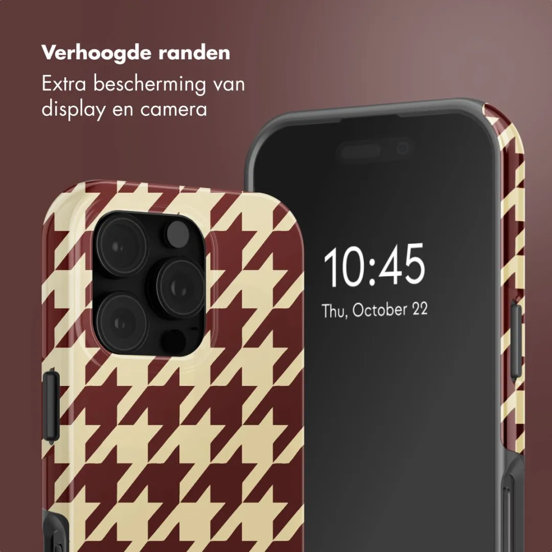 Selencia Hoesje iPhone 16 Pro Pied-de-Poule - MagSafe - afbeelding 6 van 6