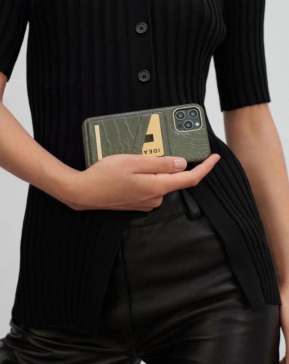 iDeal of Sweden Atelier Case iPhone 13 Mini - Khaki Croco