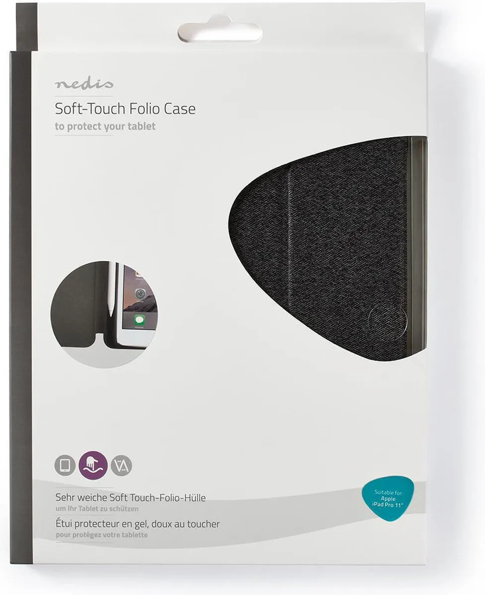 Nedis TCVR20004GY Folio Case iPad Pro 11" 2019 - Grijs/Zwart