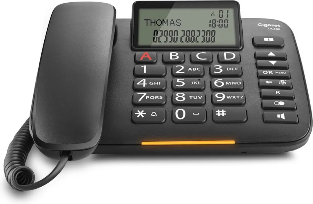 Gigaset DL380 Analoge Telefoon - Zwart - S30350-S217-K101