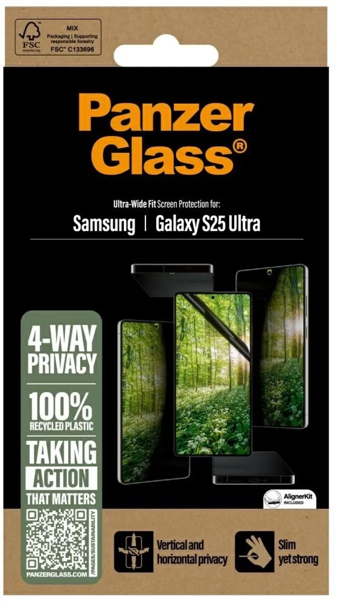 PanzerGlass Matrix Recycled Screen Protector Samsung Galaxy S25 Ultra - afbeelding 6 van 6