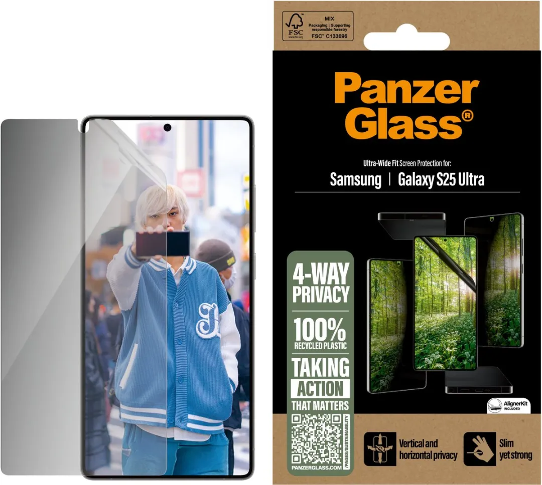 PanzerGlass Matrix Recycled Screen Protector Samsung Galaxy S25 Ultra