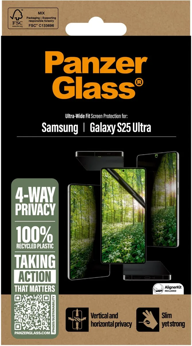 PanzerGlass Matrix Recycled Screen Protector Samsung Galaxy S25 Ultra