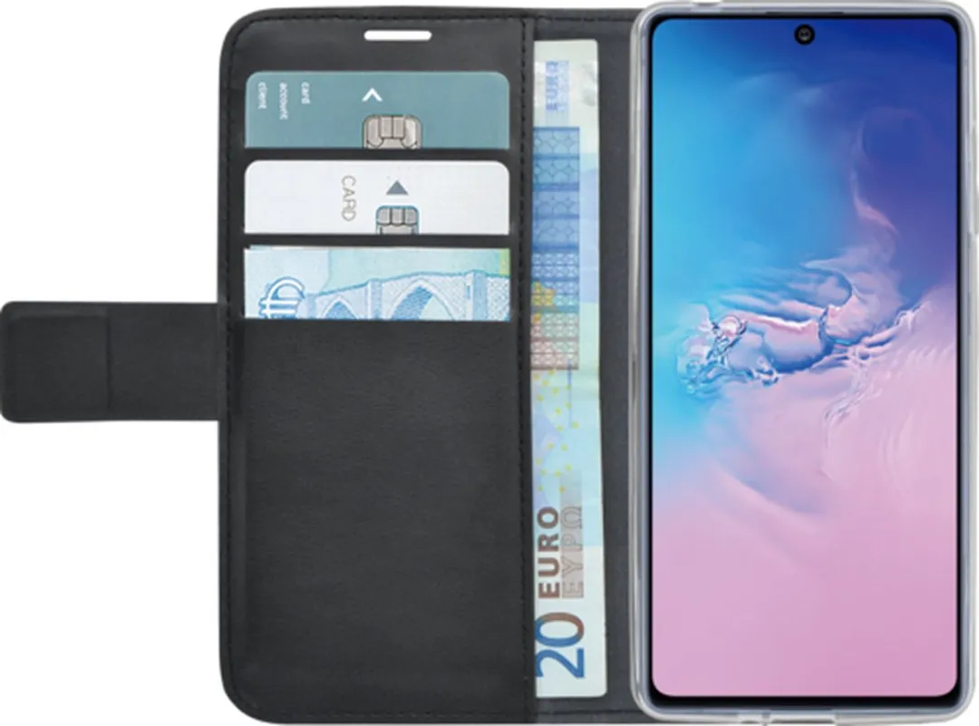 Azuri Samsung Galaxy S10 Lite Walletcase - Zwart - 3 Pasjes