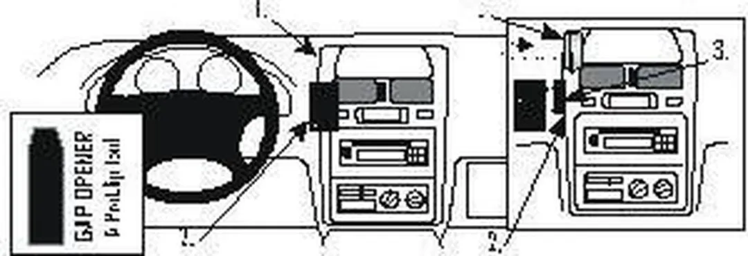 Brodit ProClip 852471 Houder Toyota SportsVan/Picnic 1997-2001