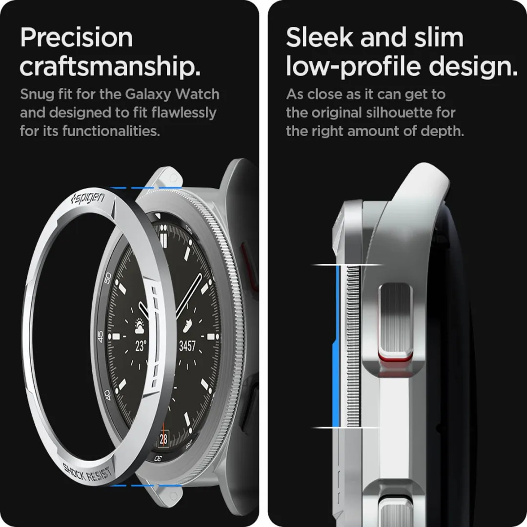 Spigen Chrono Shield Samsung Galaxy Watch 4 Classic 46mm - Zilver