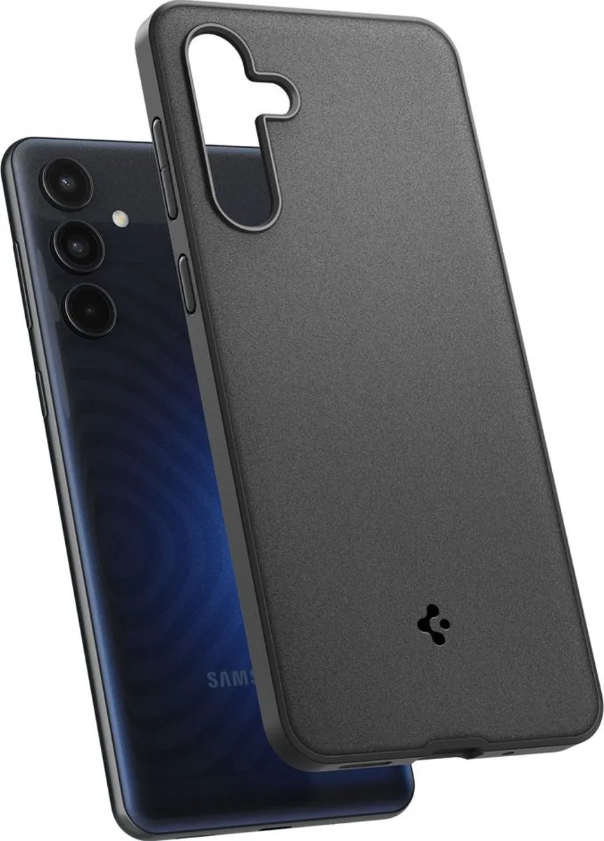 Spigen Essential Zandstralen Galaxy M55 5G Hoes - Mat Zwart - afbeelding 5 van 6