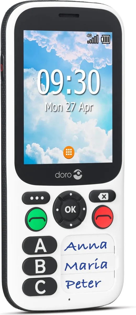Doro 780X IUP Seniorentelefoon - Wit - afbeelding 6 van 6