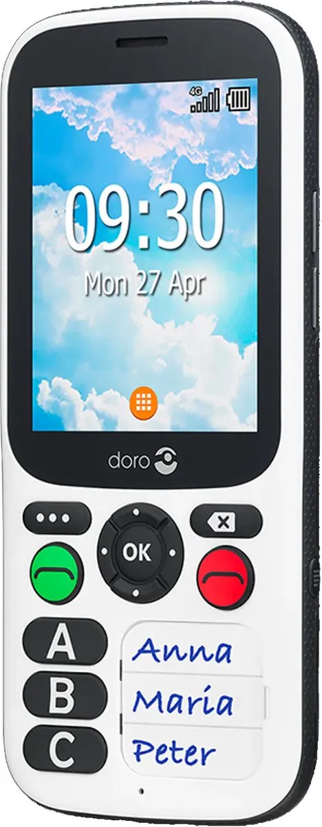 Doro 780X IUP Seniorentelefoon - Wit - afbeelding 3 van 6