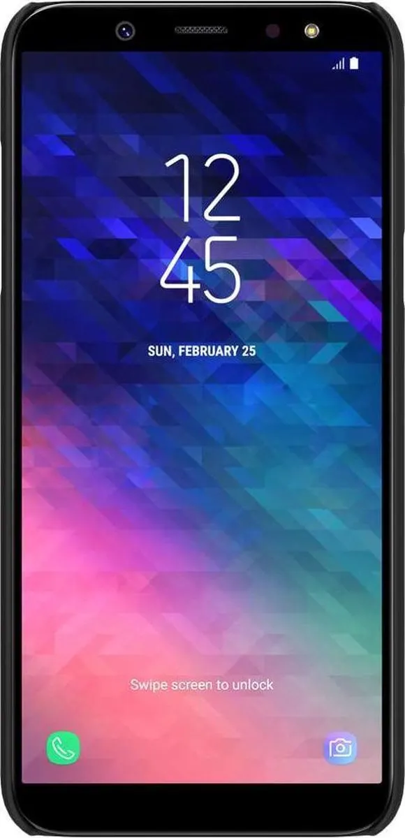 Nillkin Super Frosted Shield Backcover Samsung Galaxy A6+ 2018 - Zwart - afbeelding 3 van 6