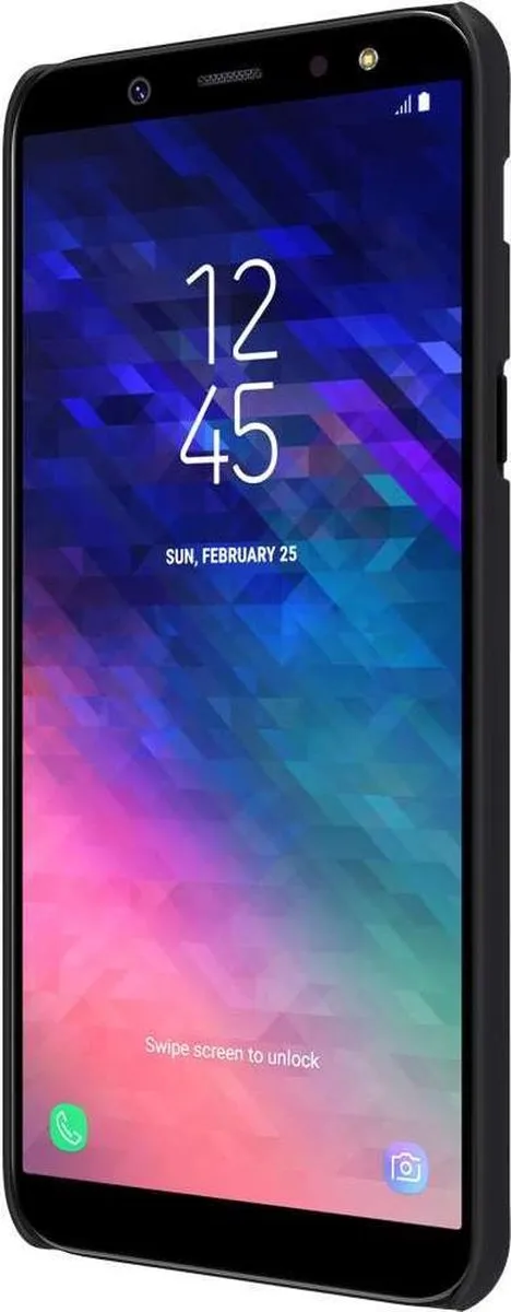 Nillkin Super Frosted Shield Backcover Samsung Galaxy A6+ 2018 - Zwart - afbeelding 5 van 6