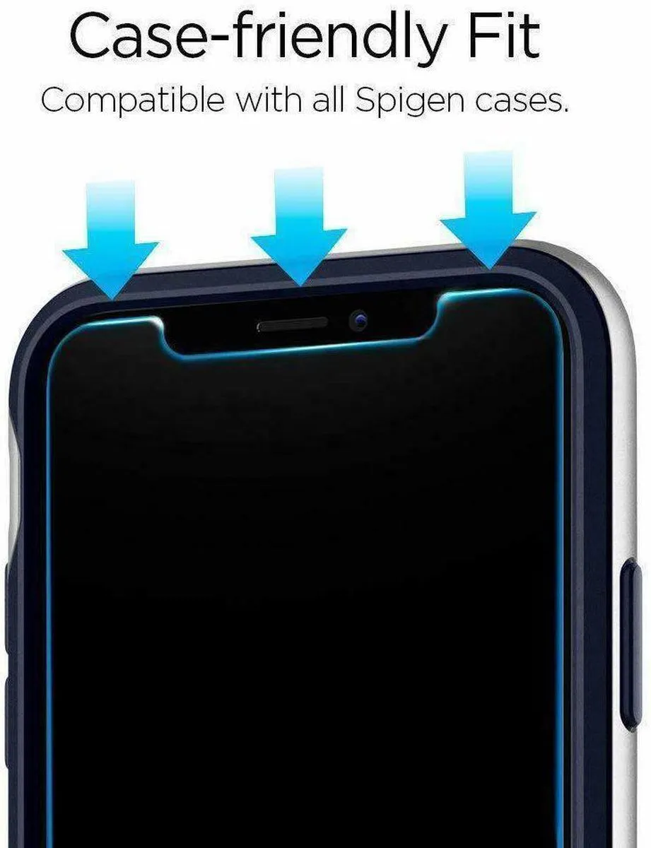 Spigen Glas.tR Slim iPhone 11/XR Beschermglas 064GL24527 - afbeelding 4 van 6