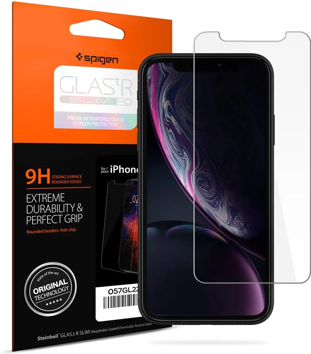 Spigen Glas.tR Slim iPhone 11/XR Beschermglas 064GL24527 - afbeelding 5 van 6