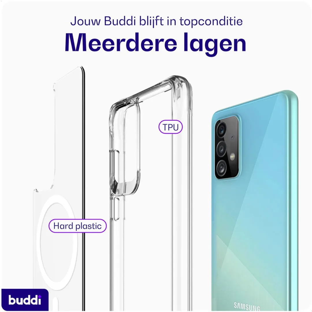 Buddi Core Hoesje Samsung Galaxy A52 - MagSafe - Transparant