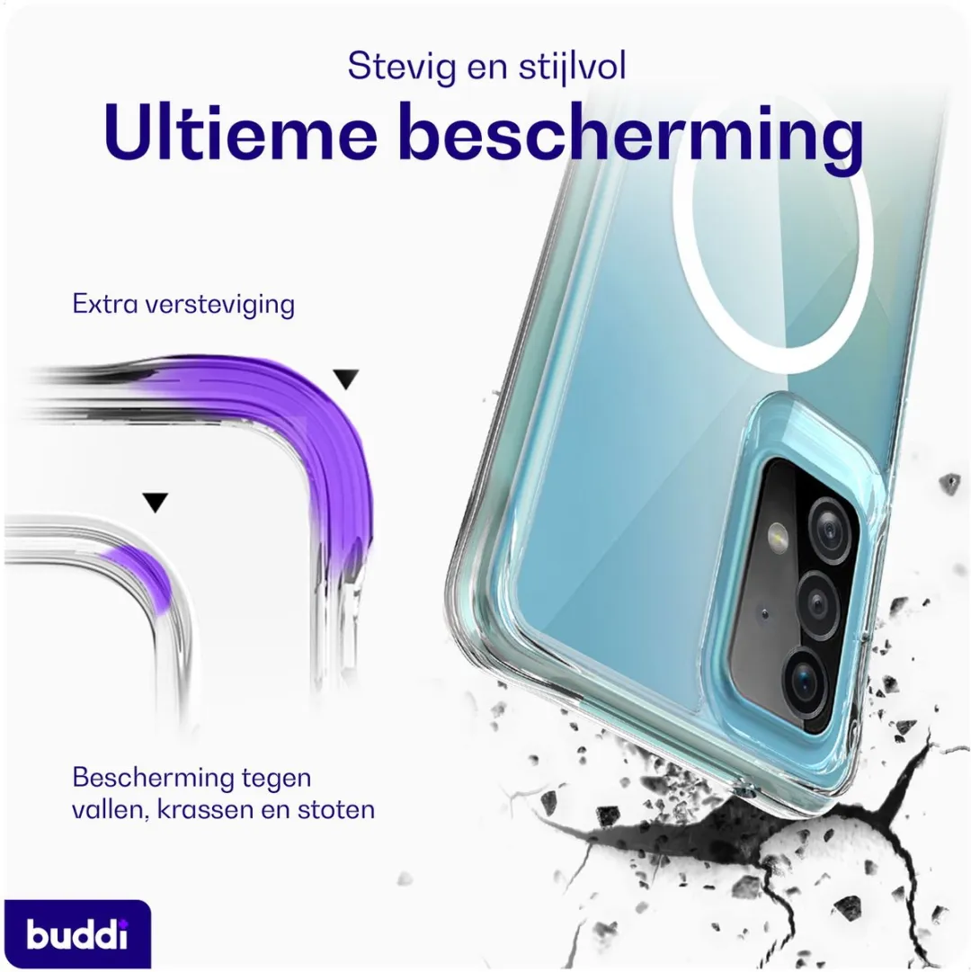 Buddi Core Hoesje Samsung Galaxy A52 - MagSafe - Transparant