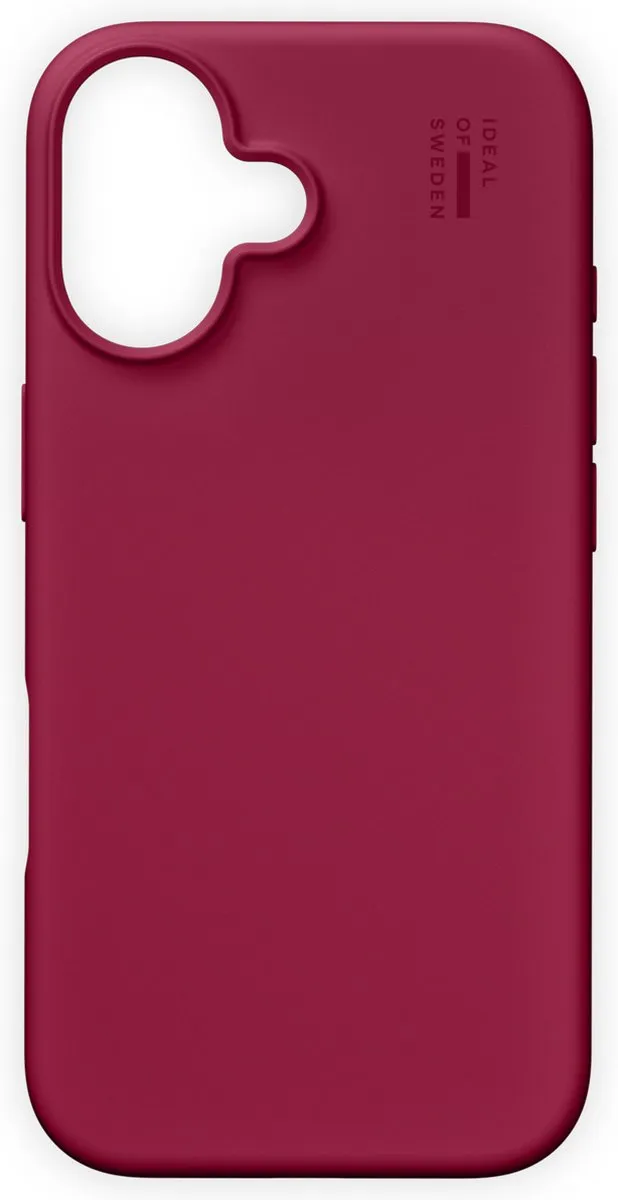 iDeal of Sweden iPhone 16 Silicone Hoes - Cranberry - IDSIC-I2461-521