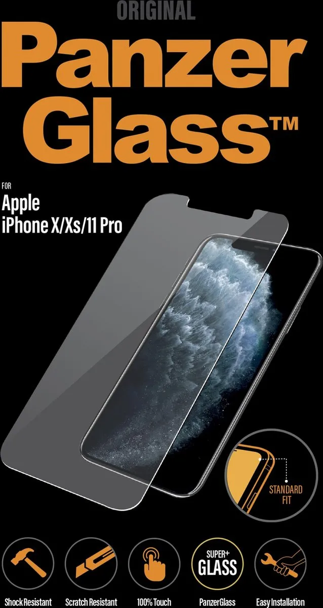 PanzerGlass PZ-2661 Screenprotector iPhone Xs - Glas - afbeelding 6 van 6