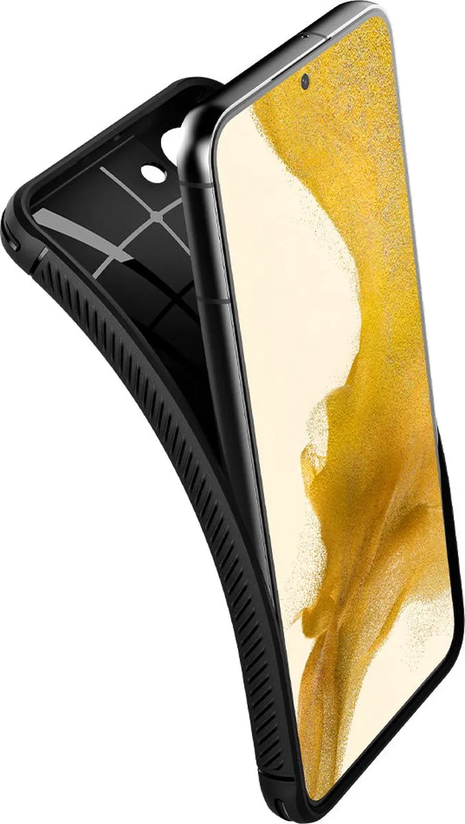 Spigen Rugged Armor ACS03952 Hoesje - Samsung Galaxy S22 Plus - Zwart