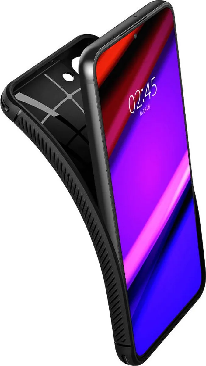 Spigen Rugged Armor ACS03952 Hoesje - Samsung Galaxy S22 Plus - Zwart