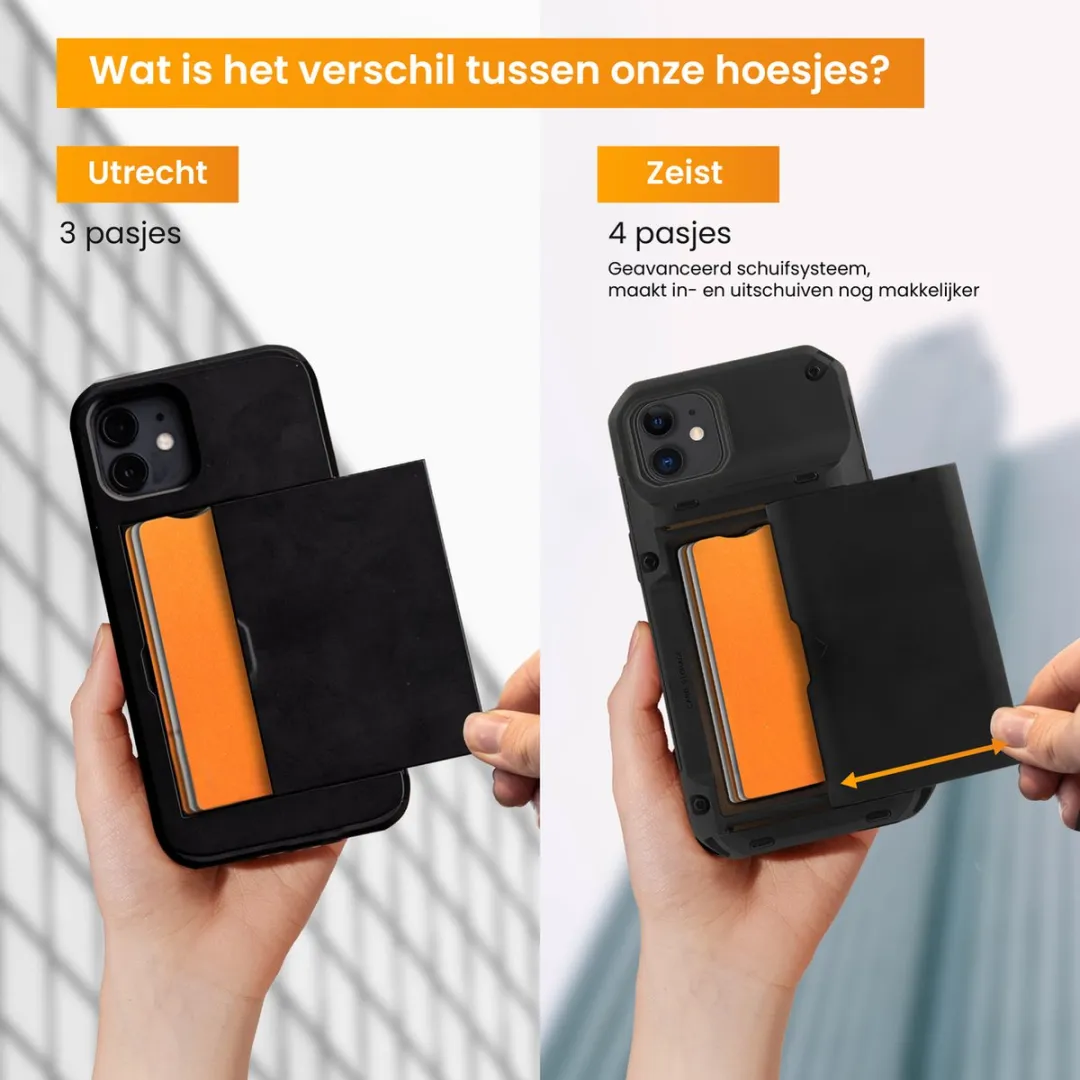 R2B Zeist iPhonehoesje - 4 Pasjes - Zwart