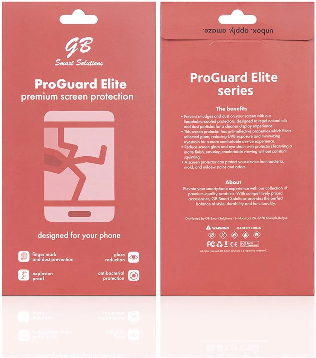 GB ProGuard Elite Screenprotector iPhone 17 Pro Max - 2 Stuks - afbeelding 6 van 6