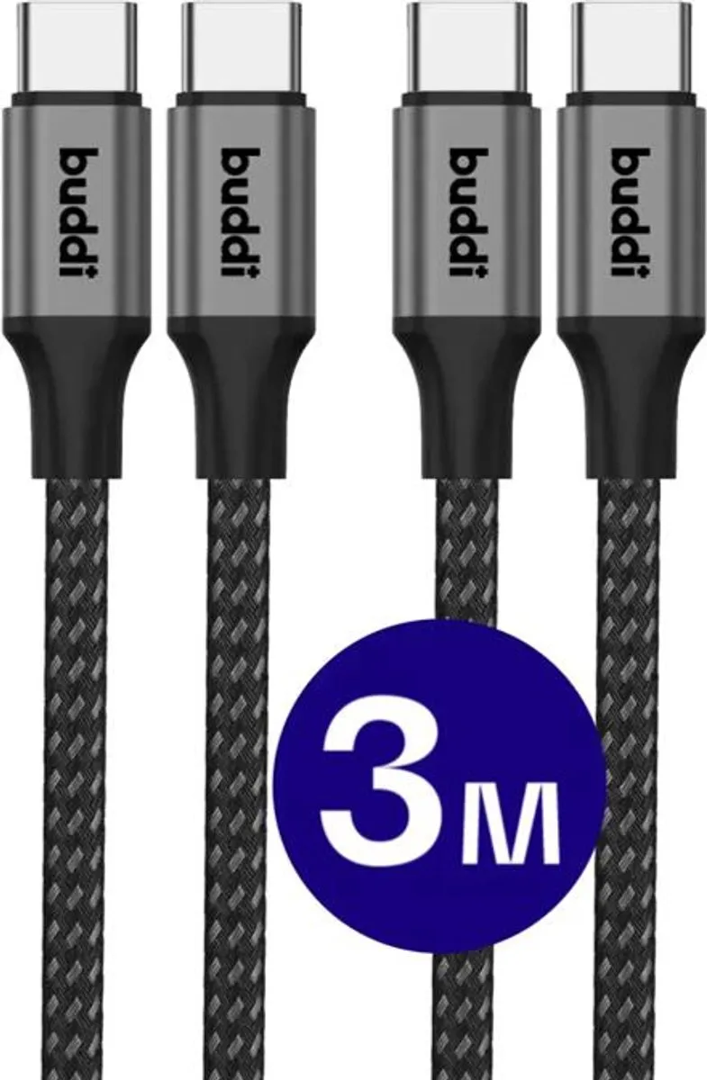 Buddi Flex Duo Pack USB-C Kabel 60W