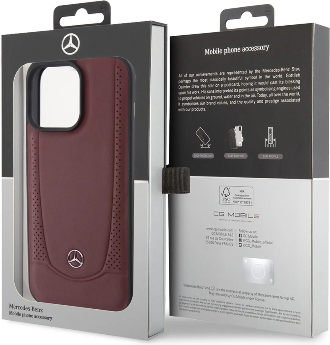 Mercedes-Benz iPhone 15 Pro Backcase - Effen Rood