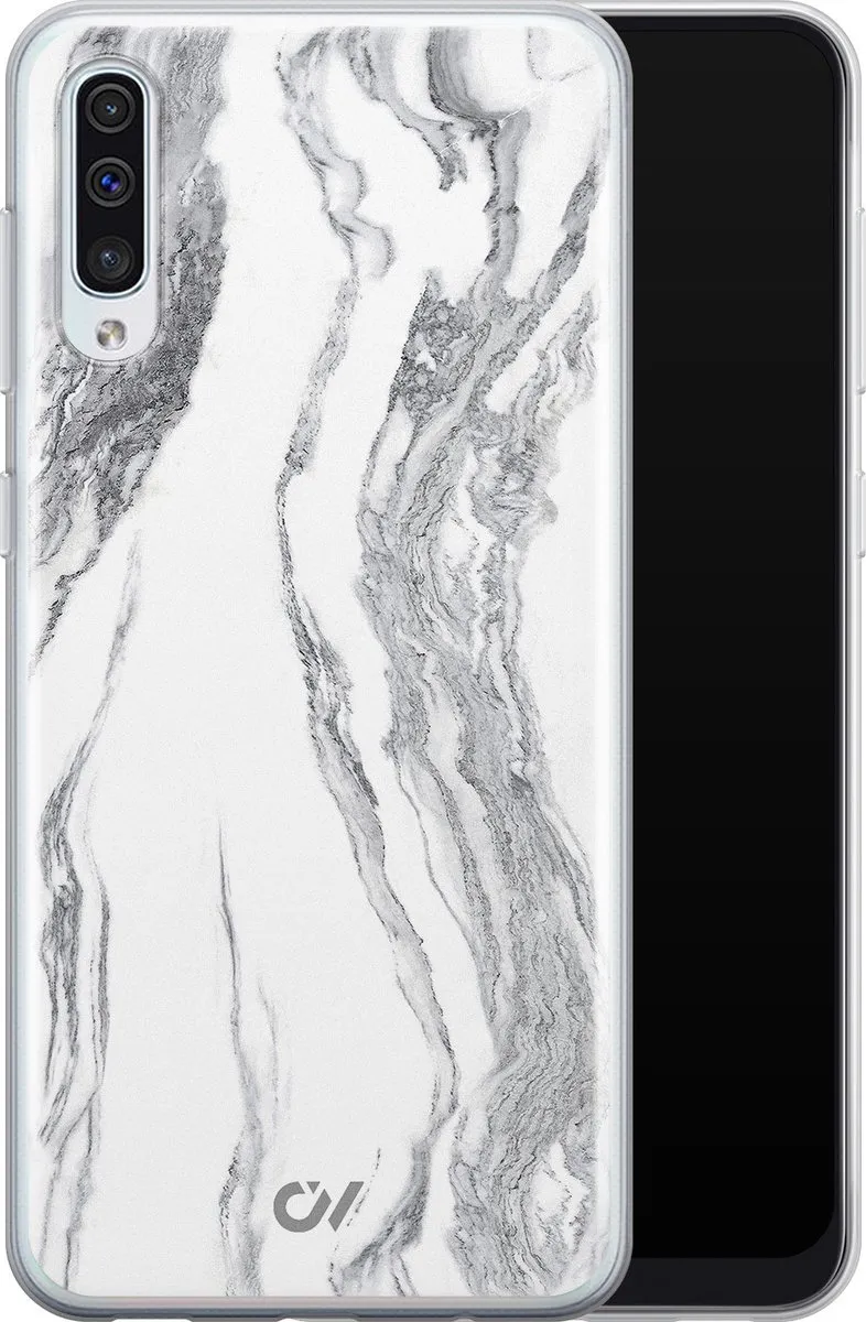 Casevibes Galaxy A50 Hoesje S/A50/UV/032 - Grijs Marble Ivory