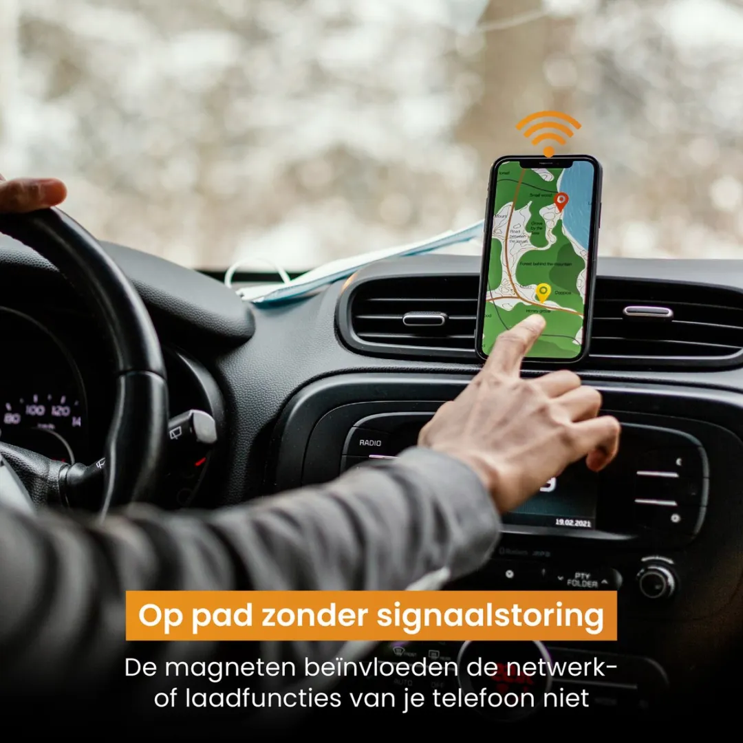 R2B Magnetische Telefoonhouder Auto 360° - Zwart