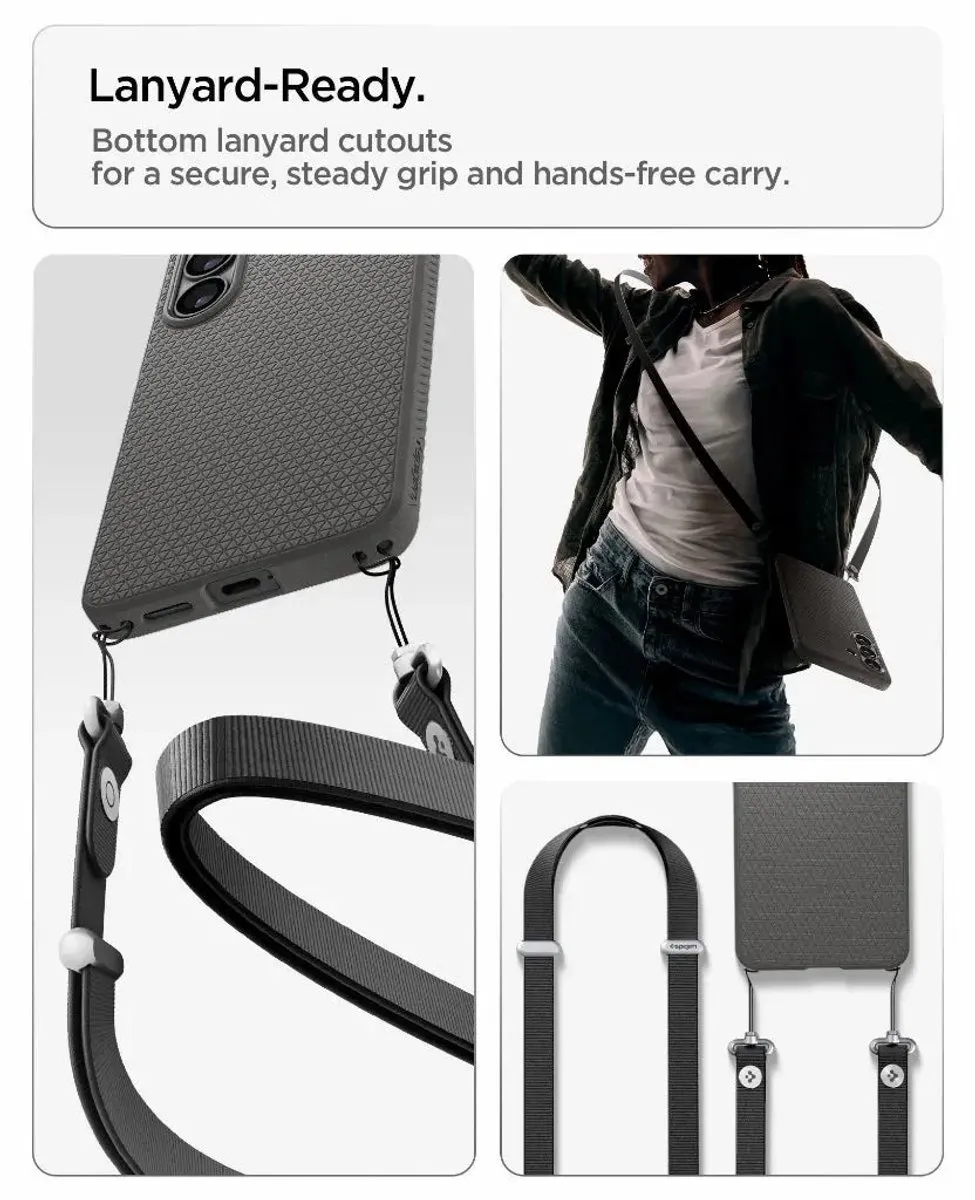 Spigen ACS11217 Backcover Samsung Galaxy S26 - Marble Gray - afbeelding 6 van 6
