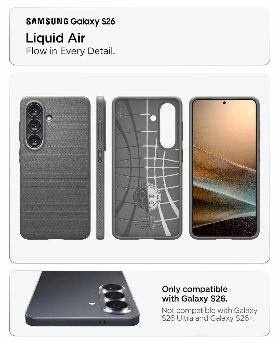 Spigen ACS11217 Backcover Samsung Galaxy S26 - Marble Gray