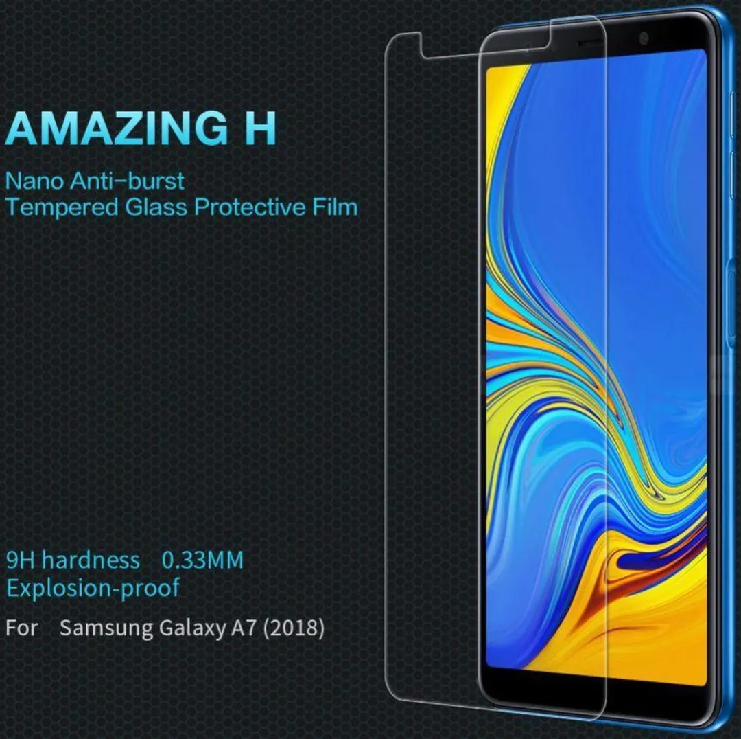 Nillkin Amazing H Samsung Galaxy A7 (2018) Schermbeschermer - 1 Stuk - afbeelding 2 van 5