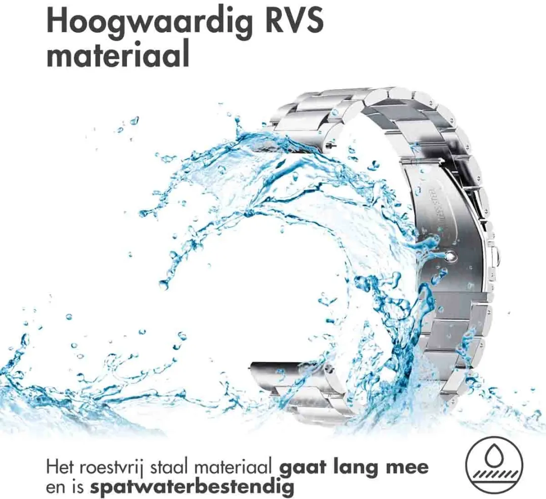 Imoshion Stalen Bandje 18mm - Smartwatch - Zilver