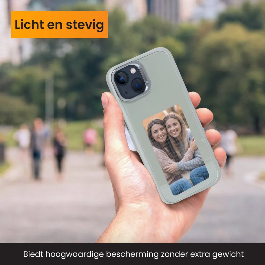 R2B Foto Hoesje iPhone 14 - Grijs
