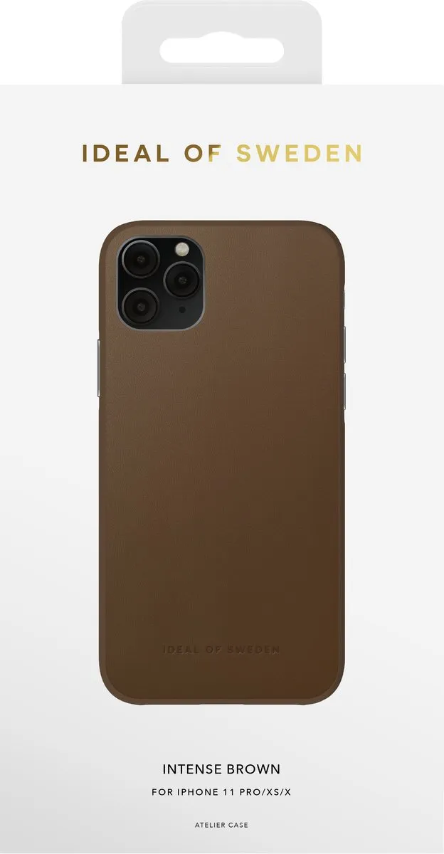 iDeal of Sweden Atelier Case Introductory Unity iPhone 11 Pro/XS/X - Intense Brown - afbeelding 6 van 6