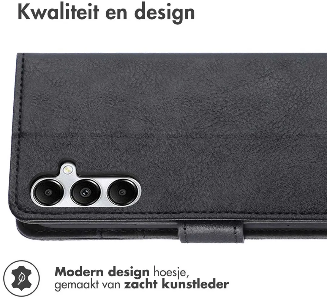 Imoshion Hoesje Samsung Galaxy A15 - 3 Pasjes - Zwart