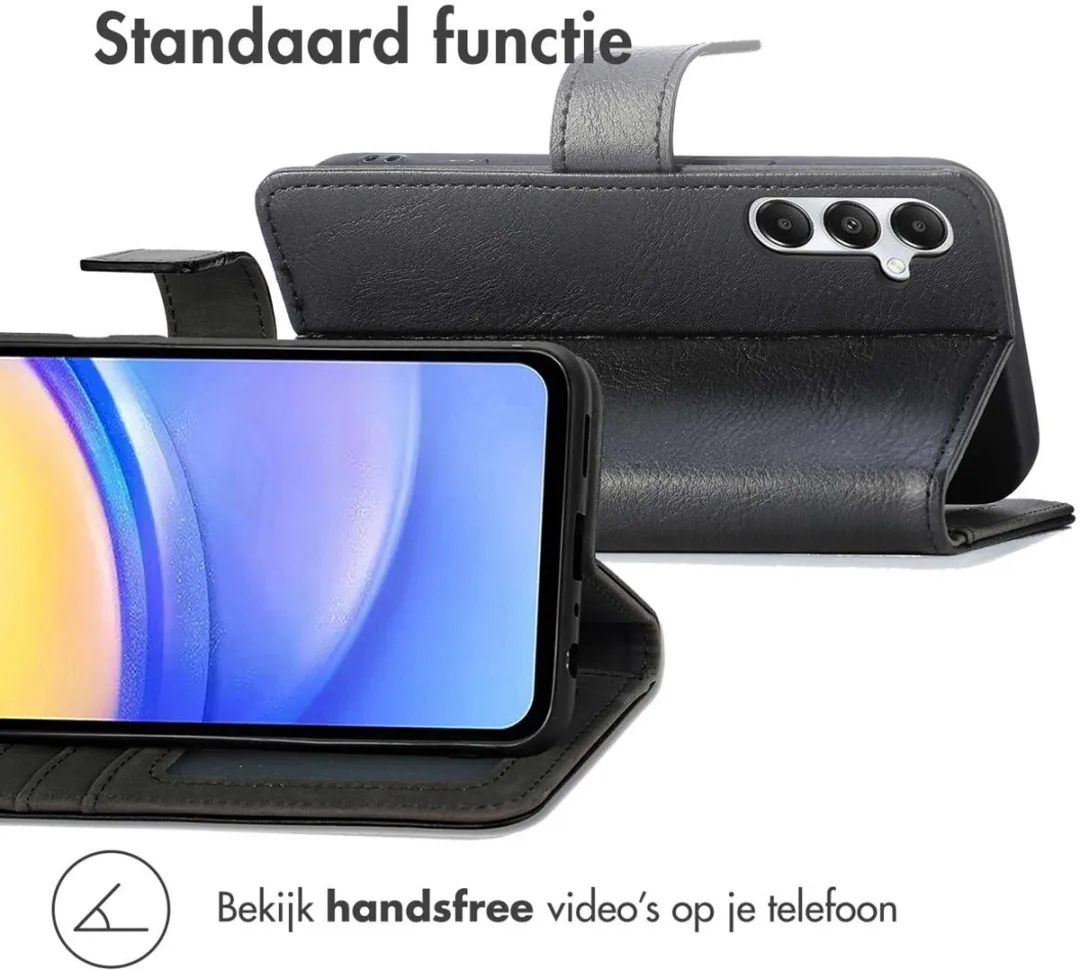 Imoshion Hoesje Samsung Galaxy A15 - 3 Pasjes - Zwart