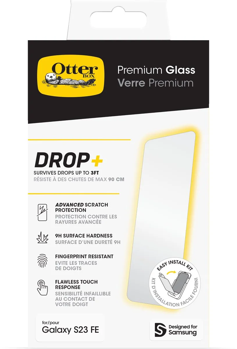 OtterBox Premium Glass Antimicrobial Galaxy S23 FE - Schermbeschermer - Clear