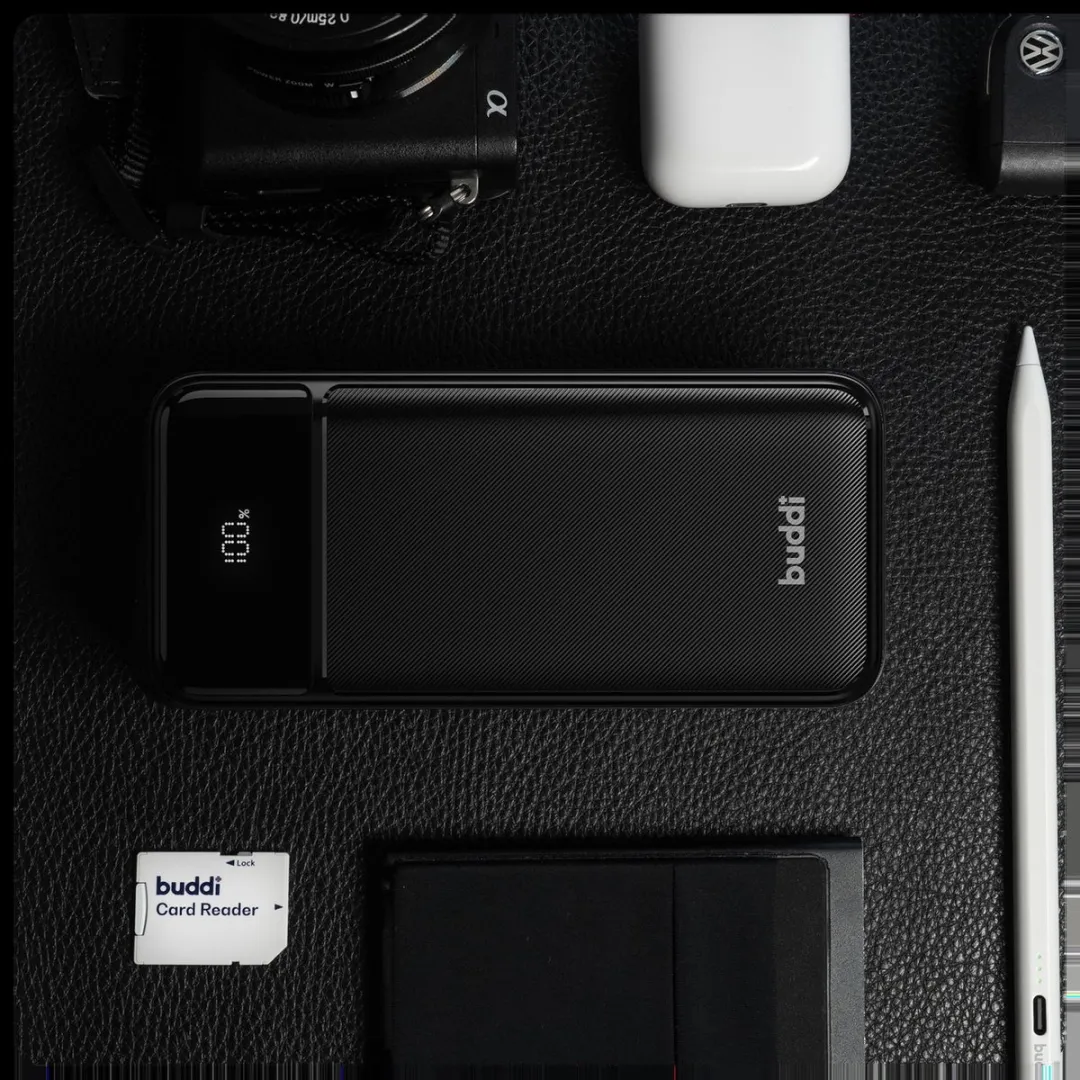 Buddi Boost 20.000mAh Powerbank - USB-A/USB-C - Zwart