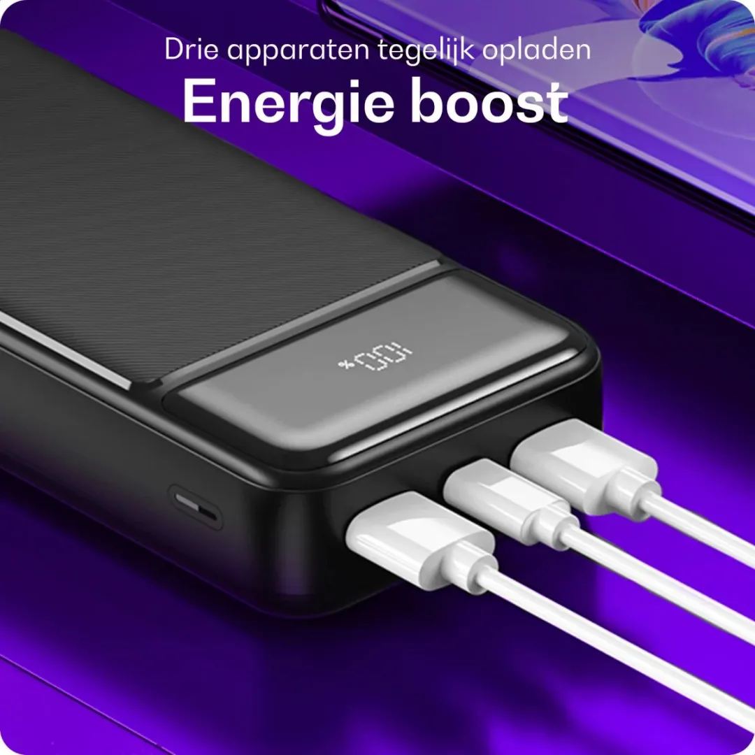 Buddi Boost 20.000mAh Powerbank - USB-A/USB-C - Zwart