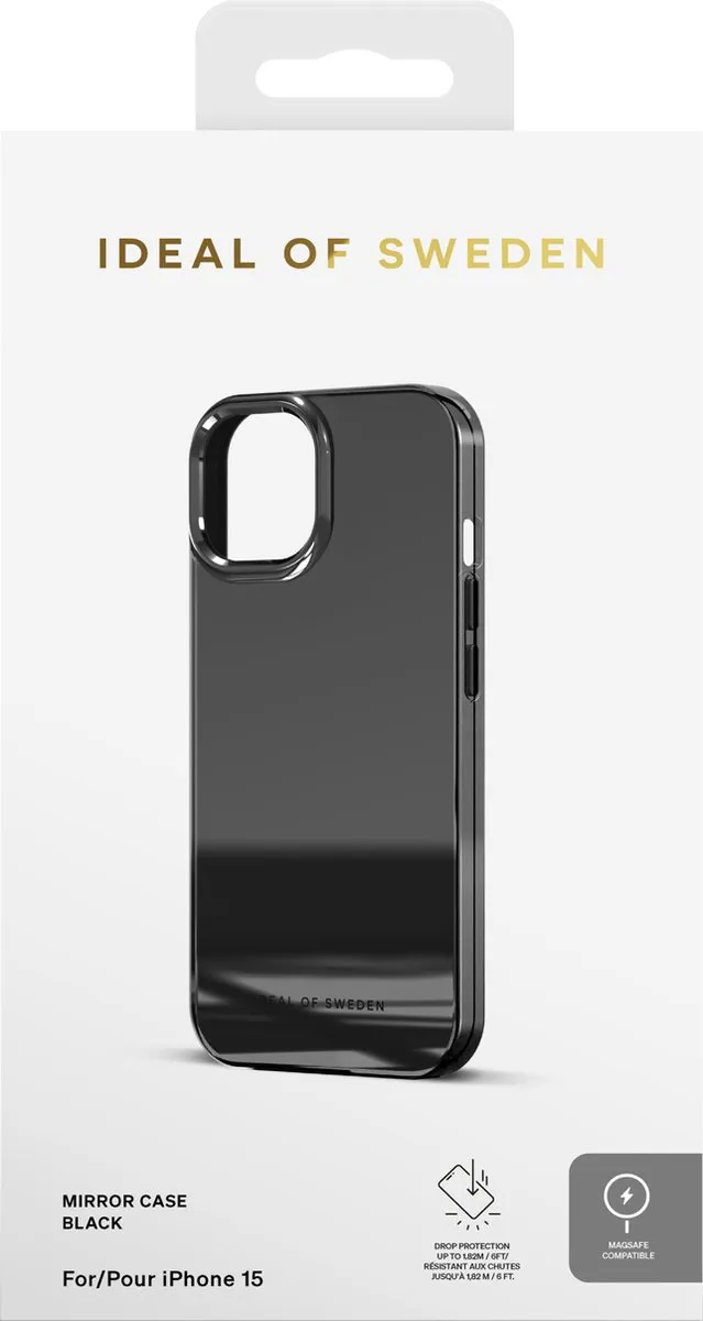 iDeal of Sweden Mirror Case iPhone 15 - IDMRCMS-I2361-485 - Zwart - afbeelding 5 van 6