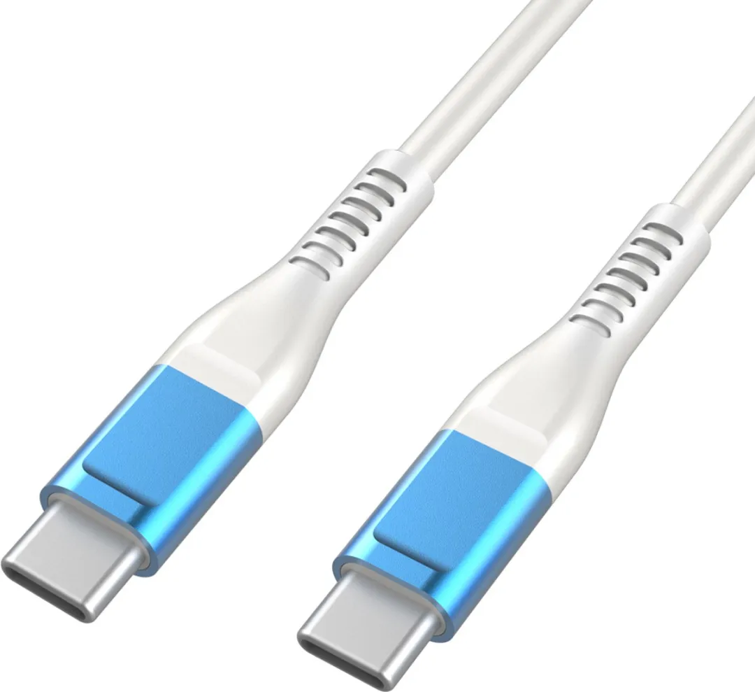 GB USB-C Oplaadkabel Quartz Blue 2m - 60W - Wit Blauw