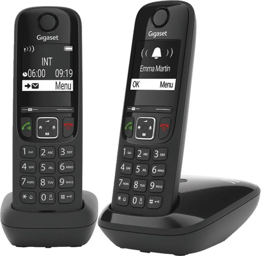 Gigaset AS690 Trio Telefoon - 3 Handsets Zwart