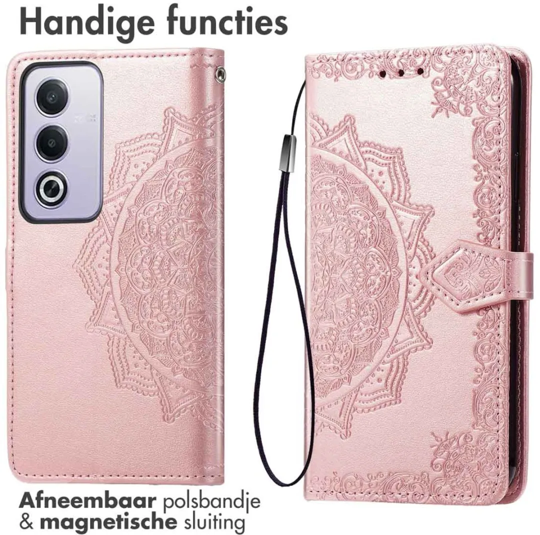 Imoshion Hoesje Rosé Goud - o.a. Oppo A40/A60 - 3 Pasjes