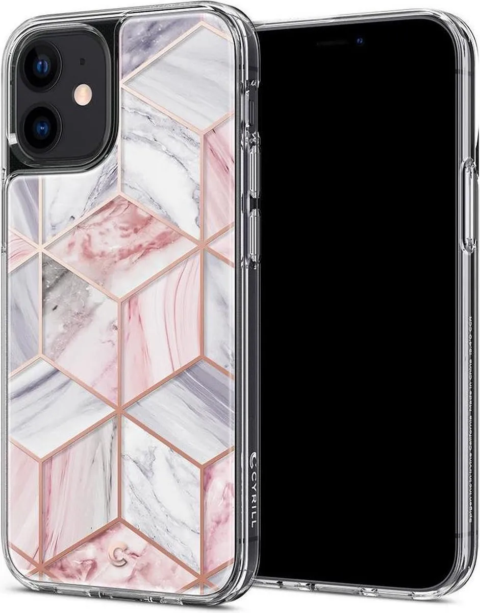 Spigen Cecile TPU Air Cushion Hoesje iPhone 12 Mini - Roze - ACS01782