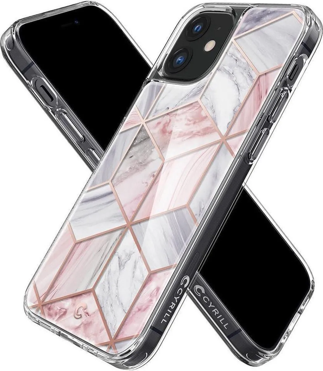 Spigen Cecile TPU Air Cushion Hoesje iPhone 12 Mini - Roze - ACS01782