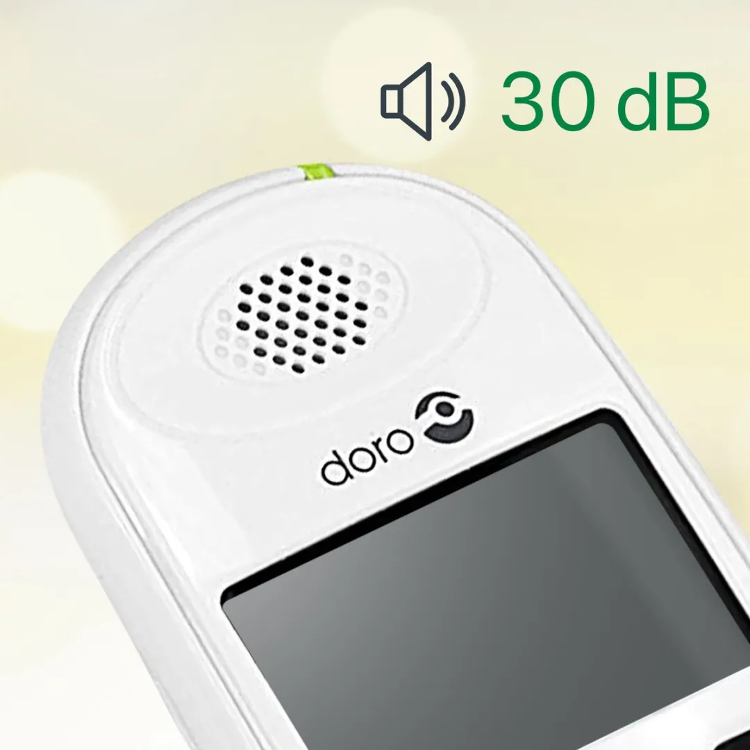Doro PhoneEasy 100W Duo DECT Telefoon - 2 Handsets - Wit - afbeelding 6 van 6