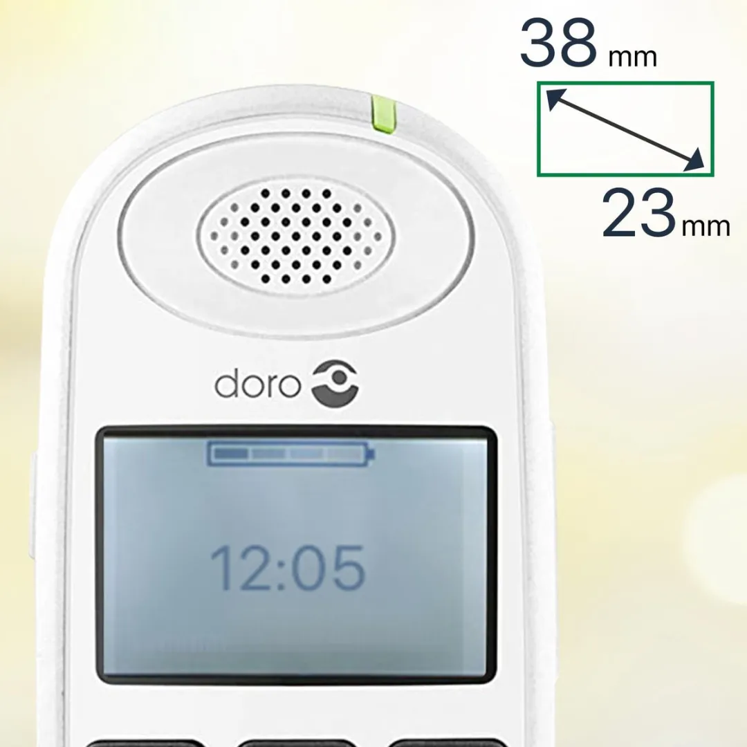 Doro PhoneEasy 100W Duo DECT Telefoon - 2 Handsets - Wit