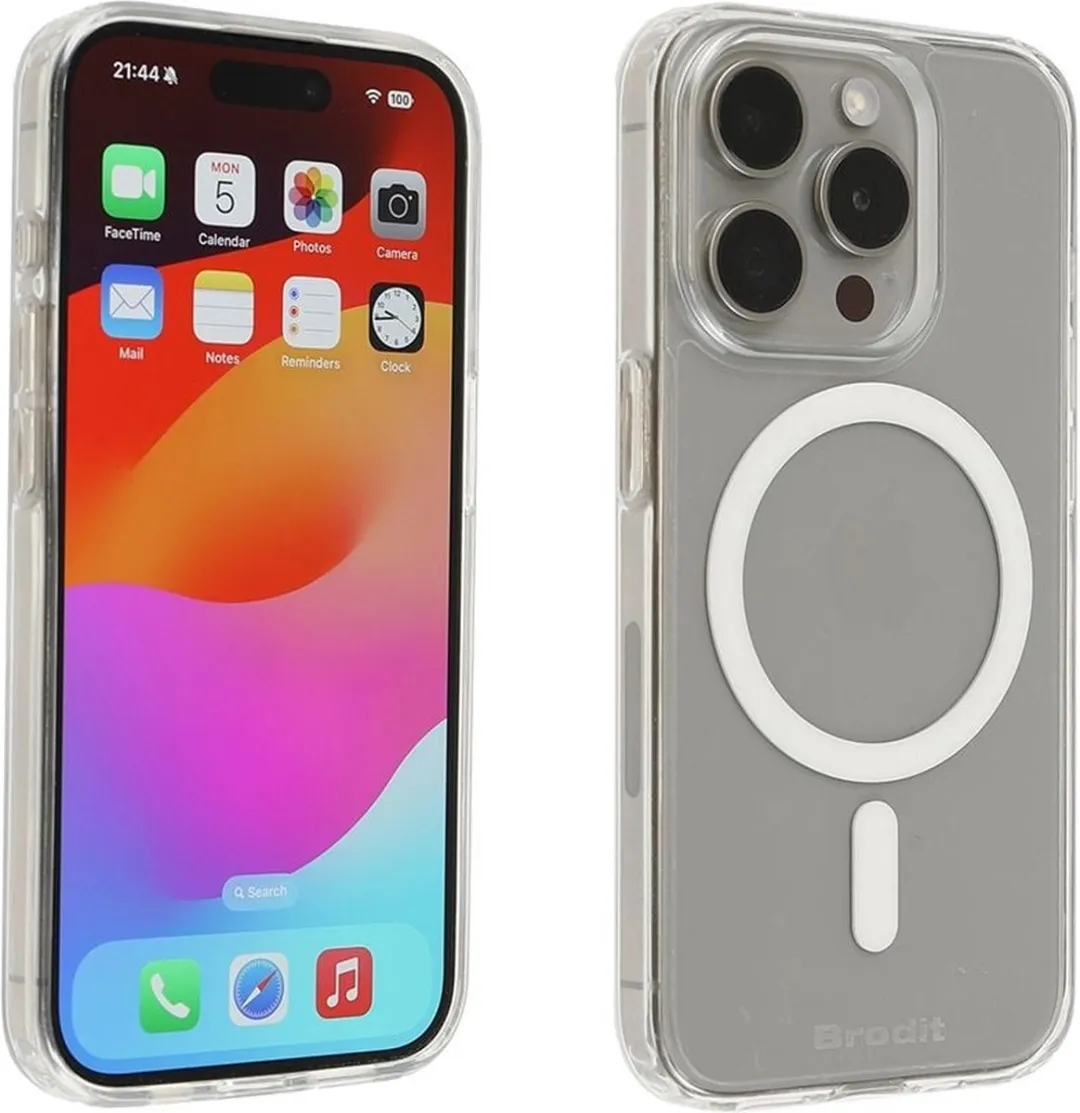 Brodit Hoesje iPhone 15 Plus - Transparant