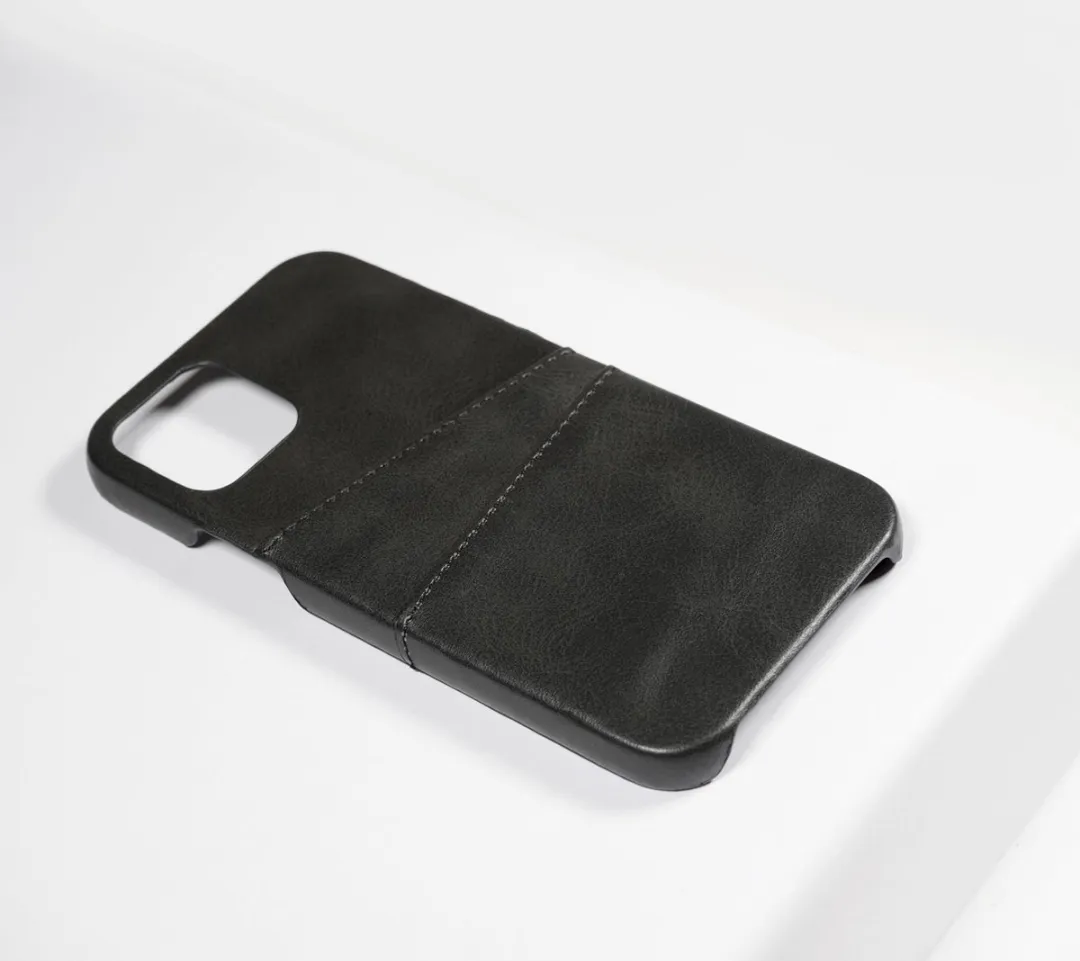 BMAX Leren Hoesje iPhone 12 Pro Max - BMAX984567 - Zwart